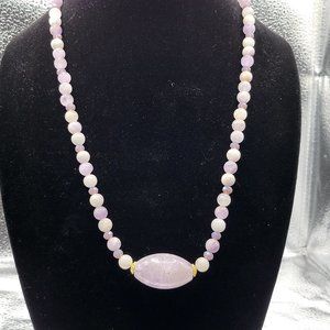 Unique beautiful Amethyst necklace.